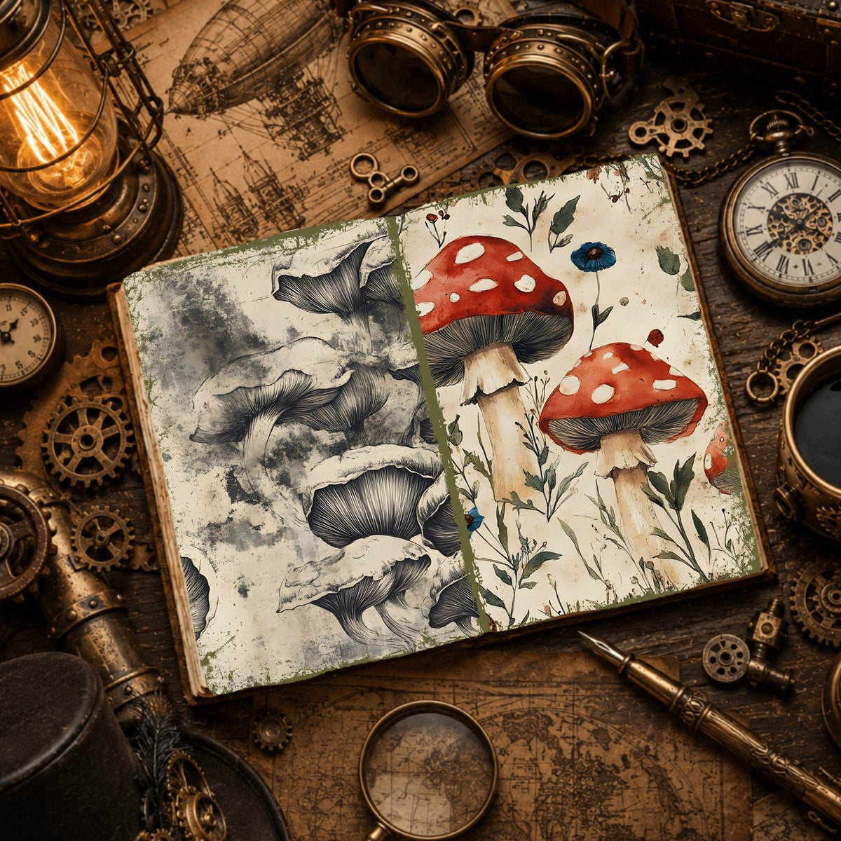 Mushroom Digital Papers