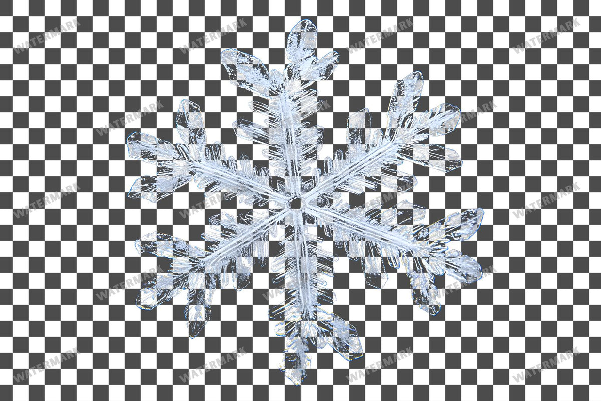 Snowflake Flurry Overlay Swirling Flakes