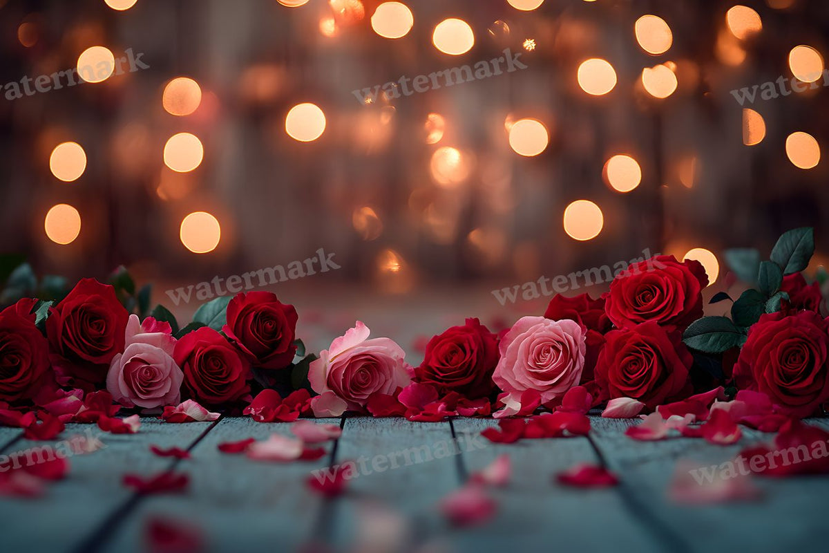 Valentine Rose Garden digital photo backdrop for photo editing, preview 23
