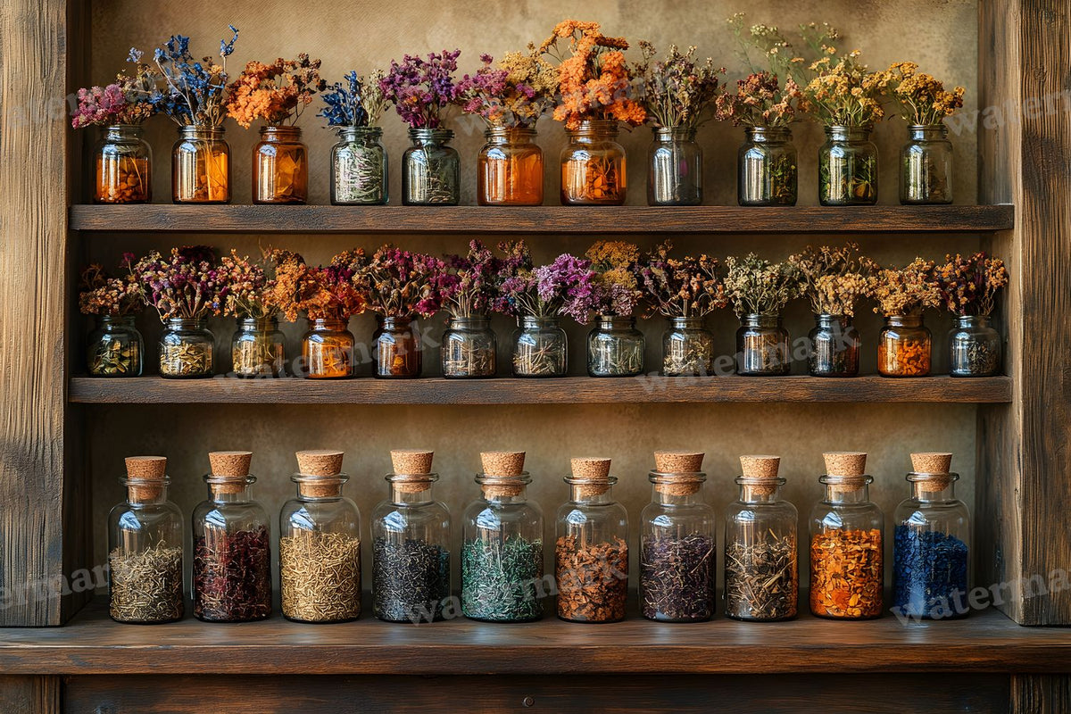 Witch Apothecary Scene Backdrop Images