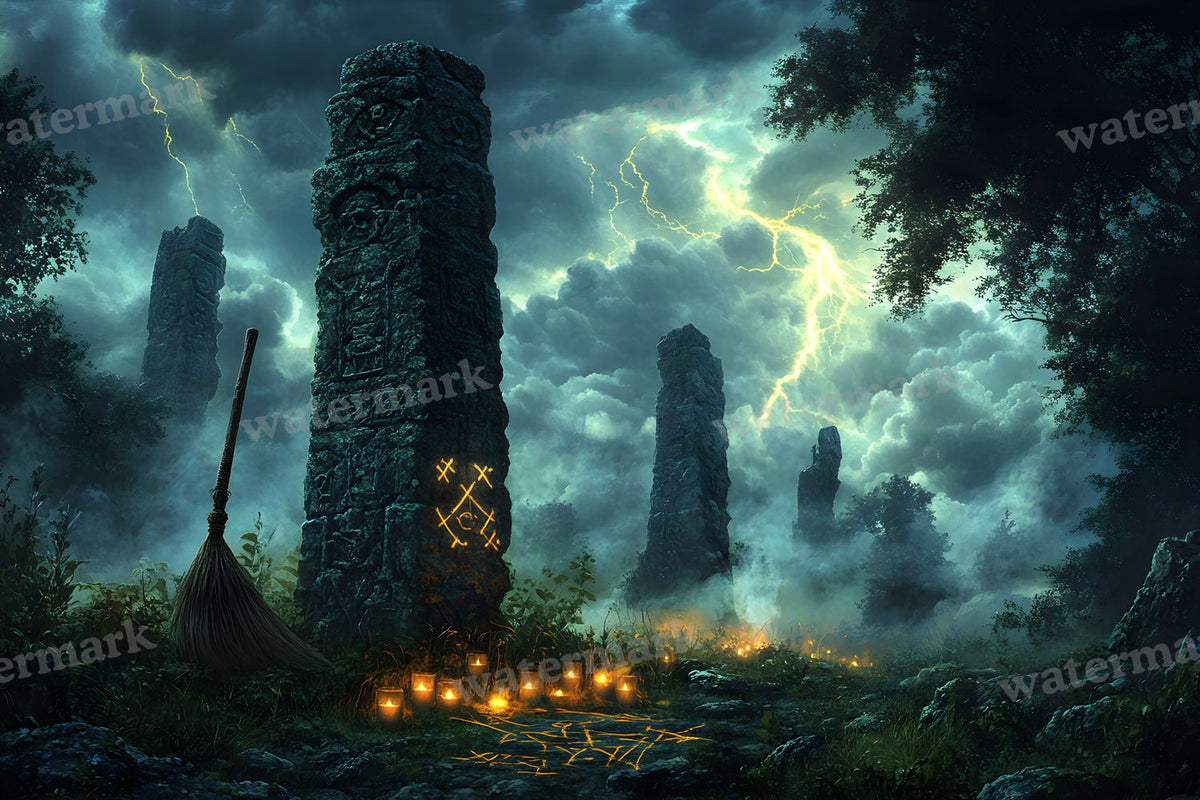 Witch Broomstick Backdrop Images