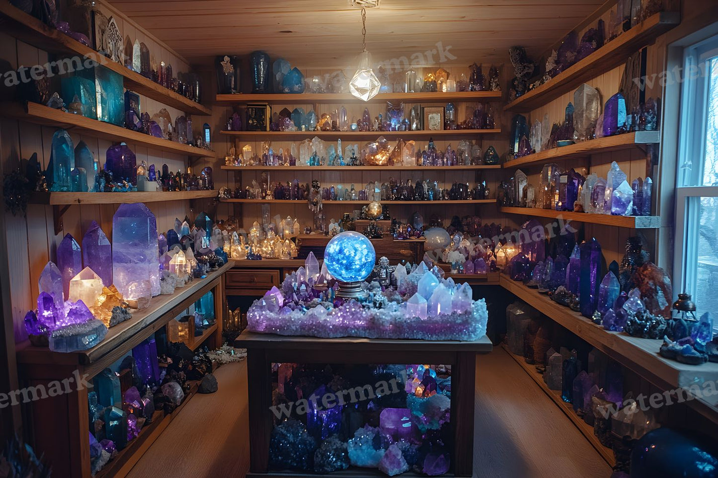 Witchs Crystal Den Backdrop Images
