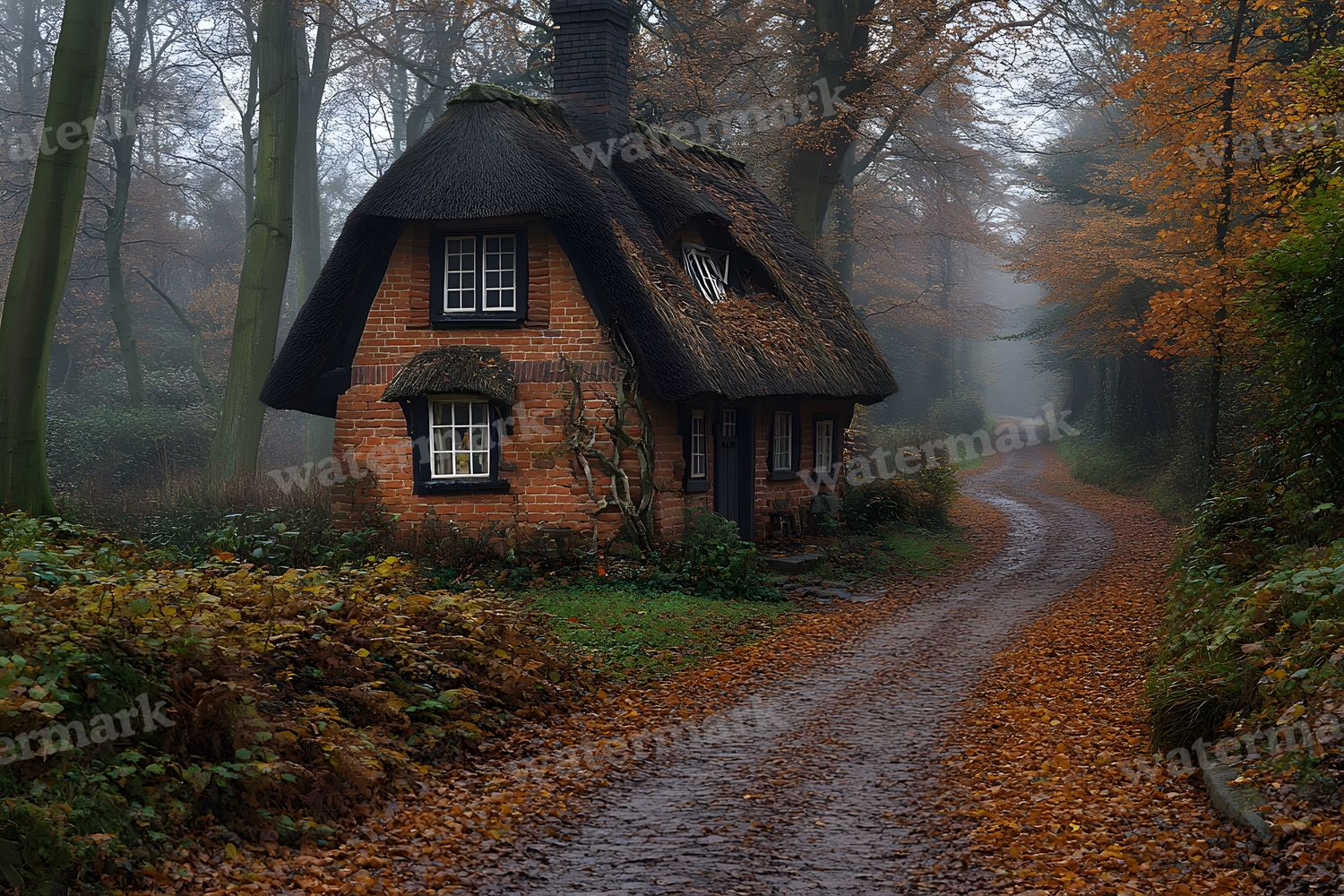 Witchs Hut Backdrop Images
