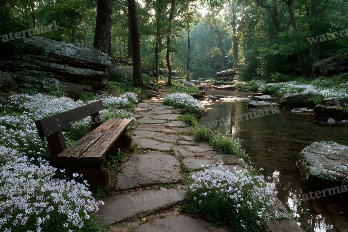 Alice Wonderland Magical Forest Backdrop Images