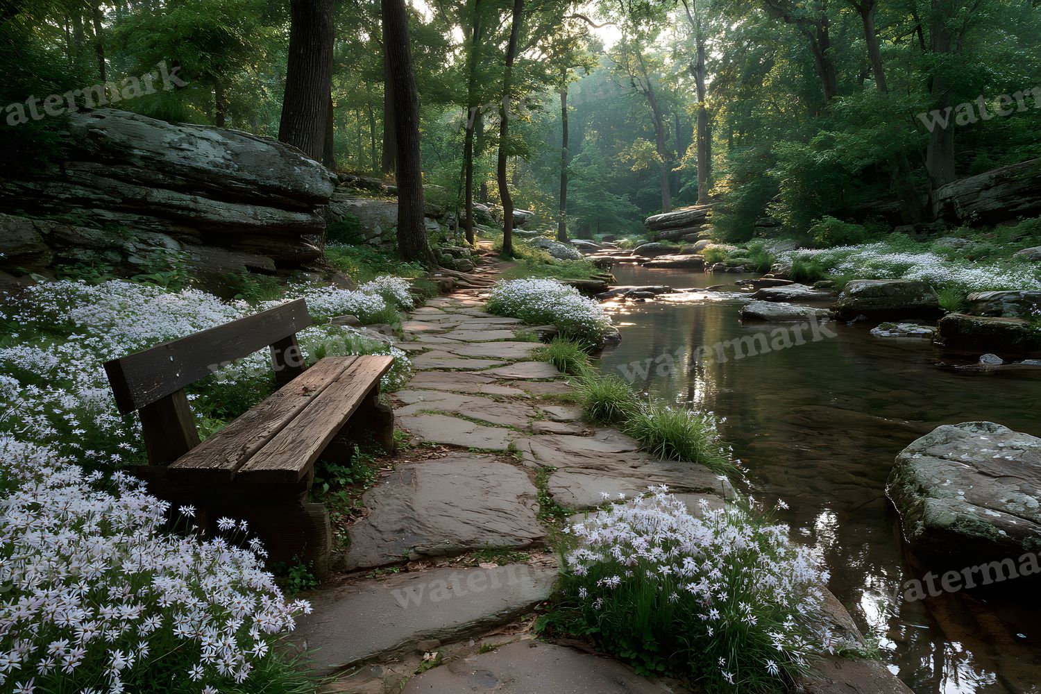 Alice Wonderland Magical Forest Backdrop Images