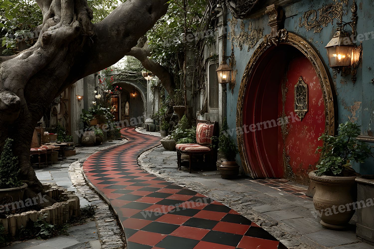 Alice Wonderland Backdrop Images