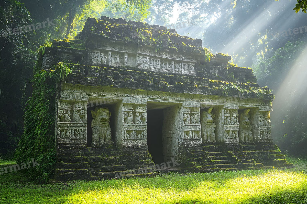 Amazonian Temple Ruins Backdrop Images