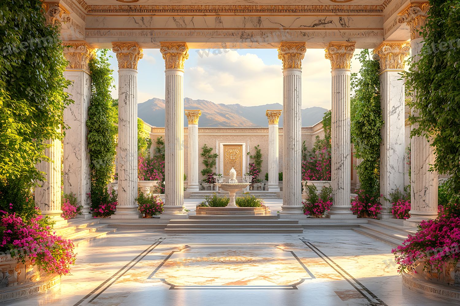 Ancient Roman Courtyard Backdrop Images