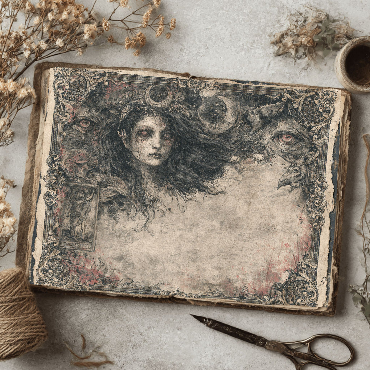 Gothic Tarot Journal Paper
