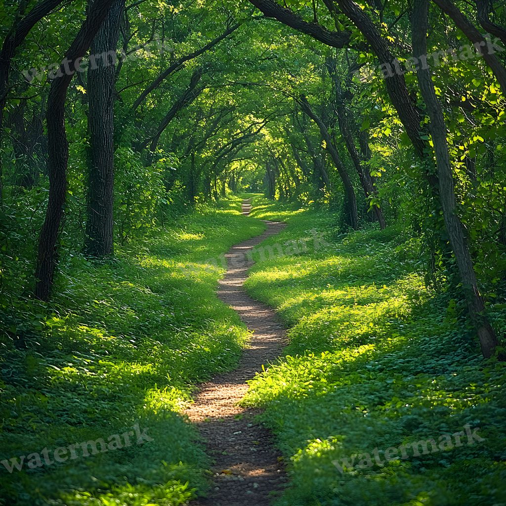 Overgrown Forest digital photo backdrop for photo editing, preview 24