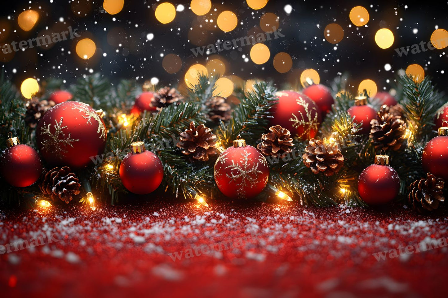 Red Christmas Backdrop Images