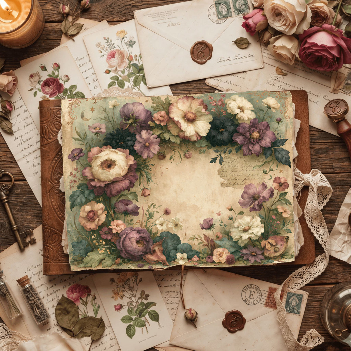 Softly Aged Vintage Writing Paper