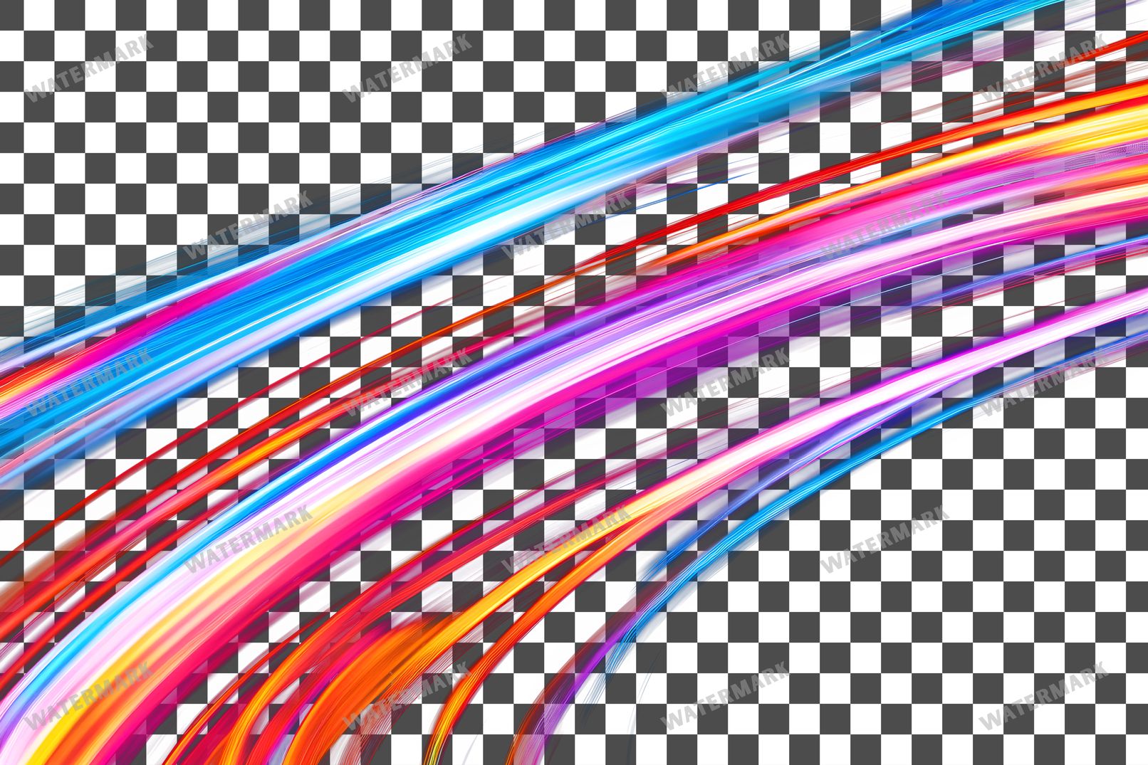 Abstract Light Streaks Transparent Overlay Pngs
