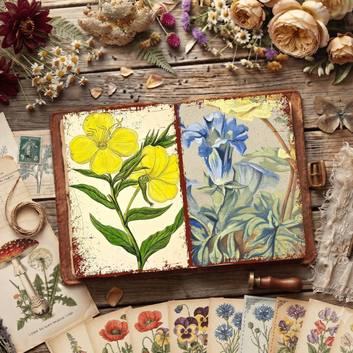 Botanical Illustrations Digital Papers