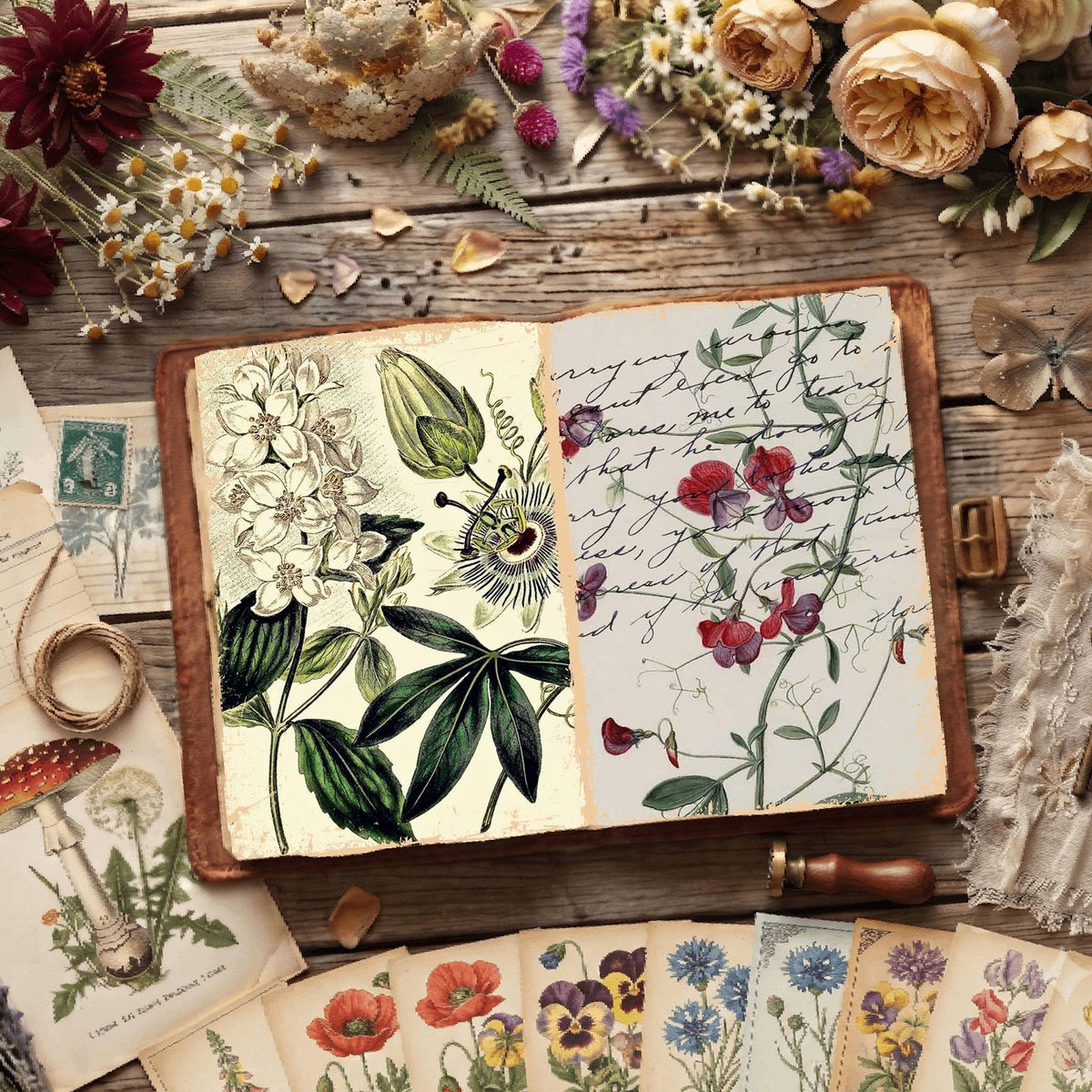 Botanical Illustrations Digital Papers