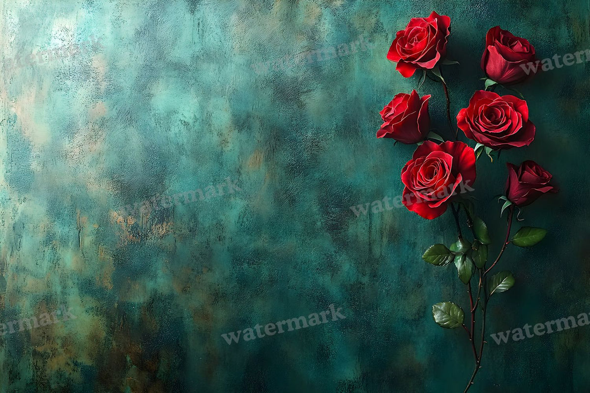 Burgundy Rose Arrangement Backdrop Images