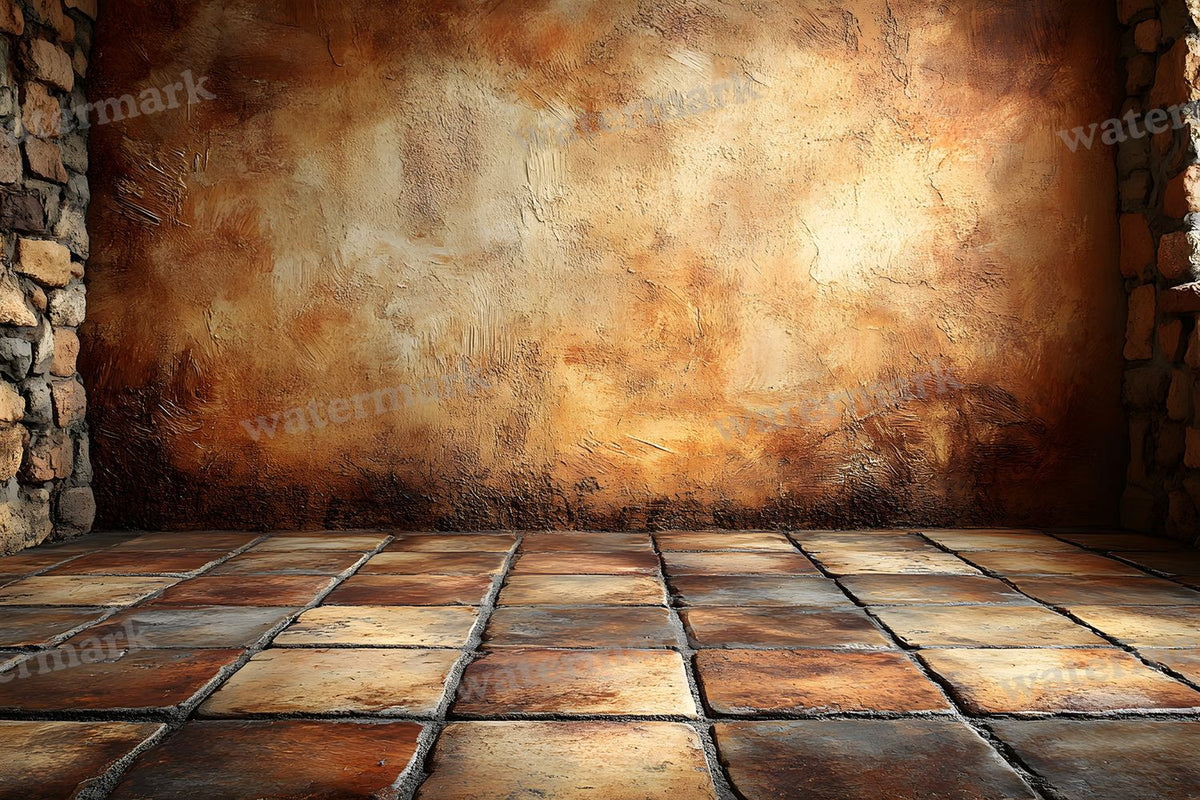 Burnt Amber Wall Backdrop Images