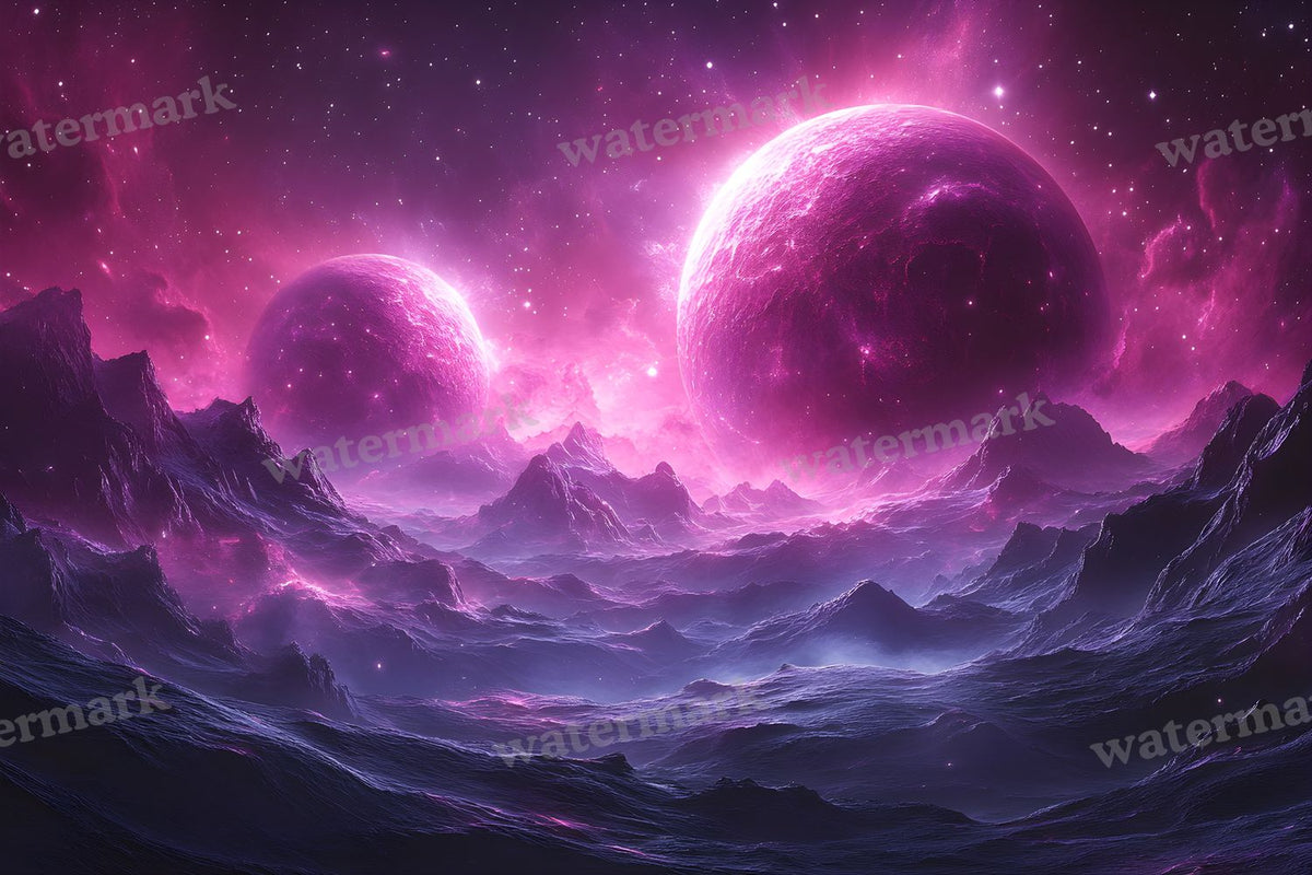 Celestial Glow Scene digital photo backdrop for photo editing, preview 24