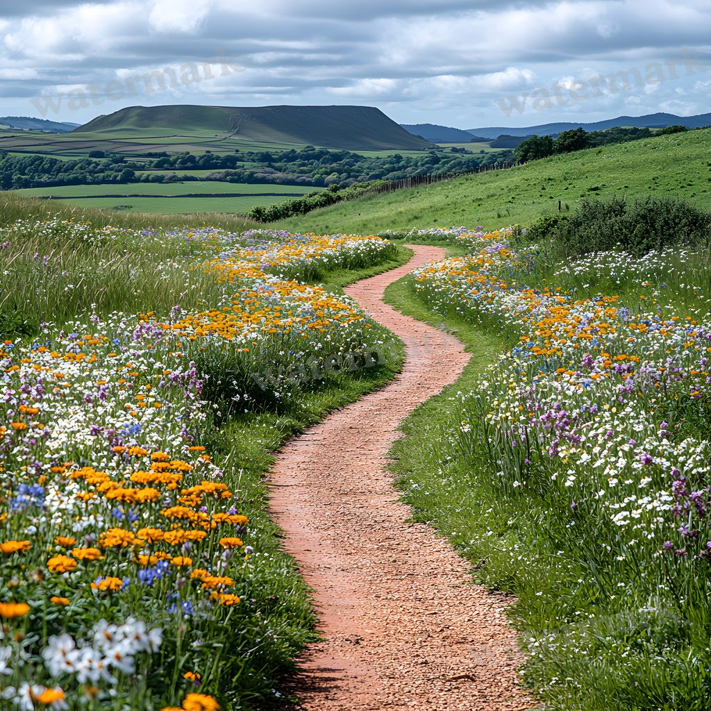 Charming Country Trail Backdrop Images