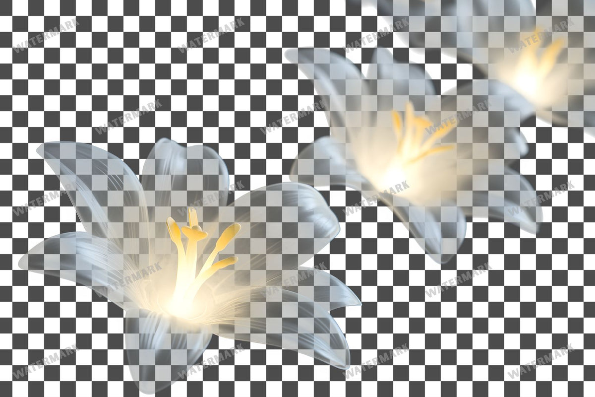 Easter Lilies Transparent Overlay Pngs