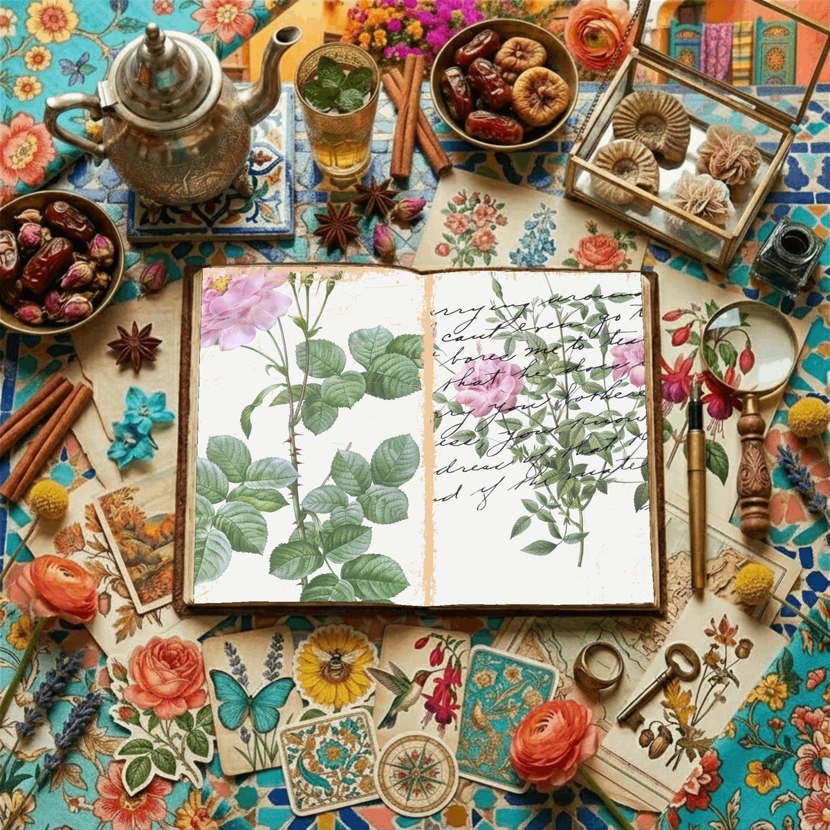 Floral Illustrations Digital Papers