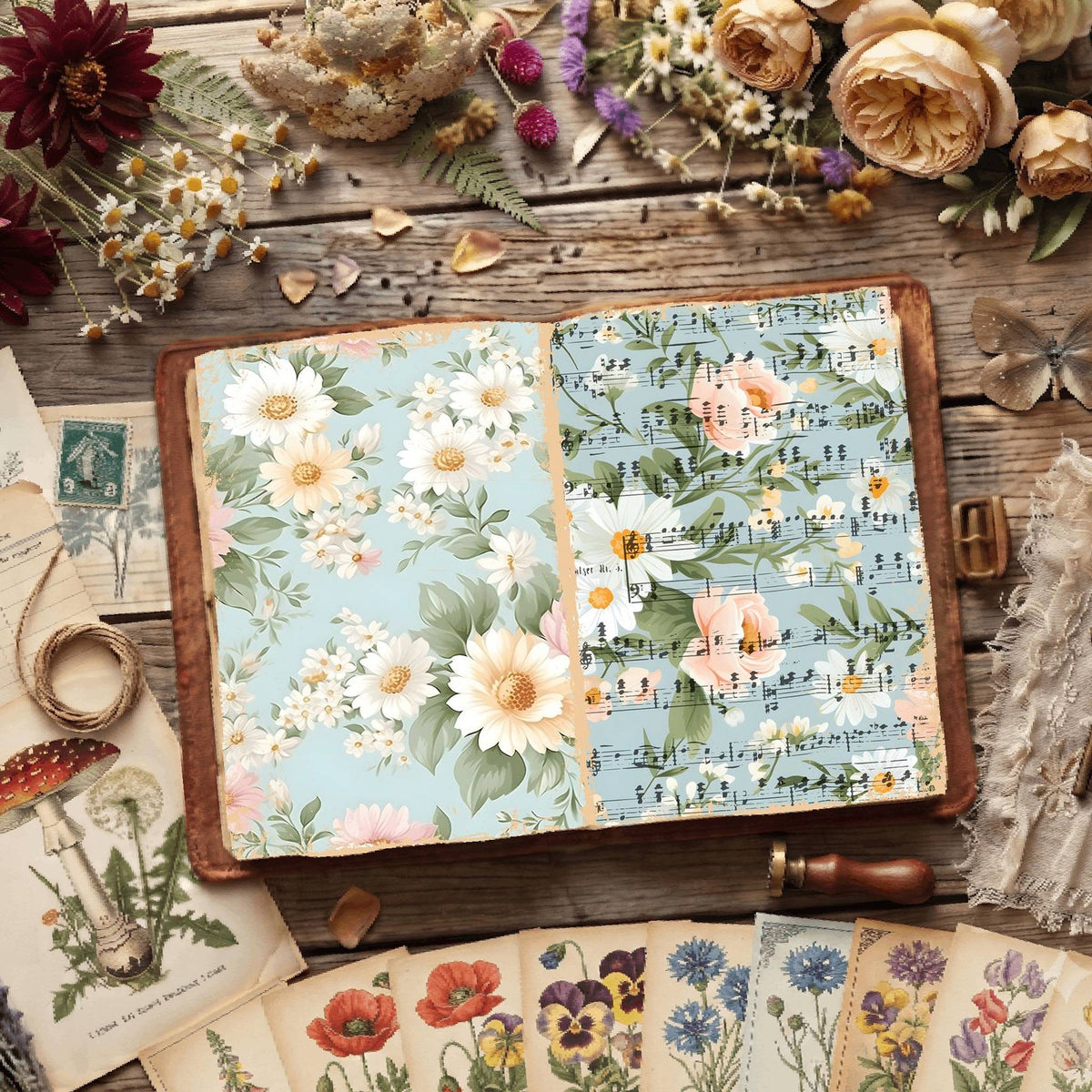 Floral Digital Papers