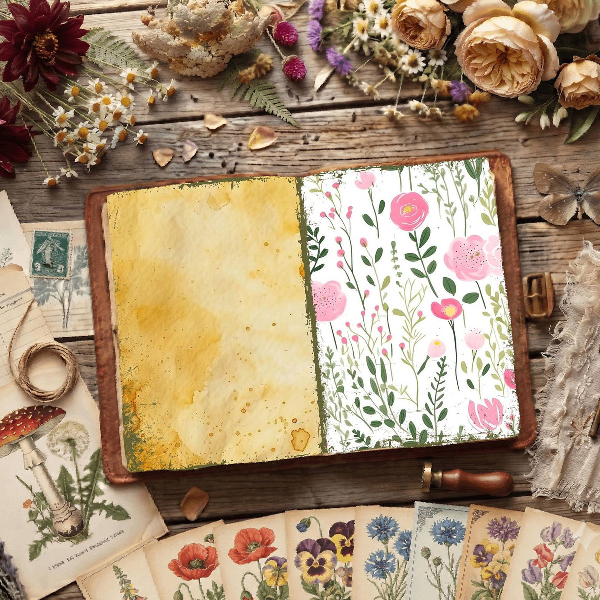 Floral Digital Papers