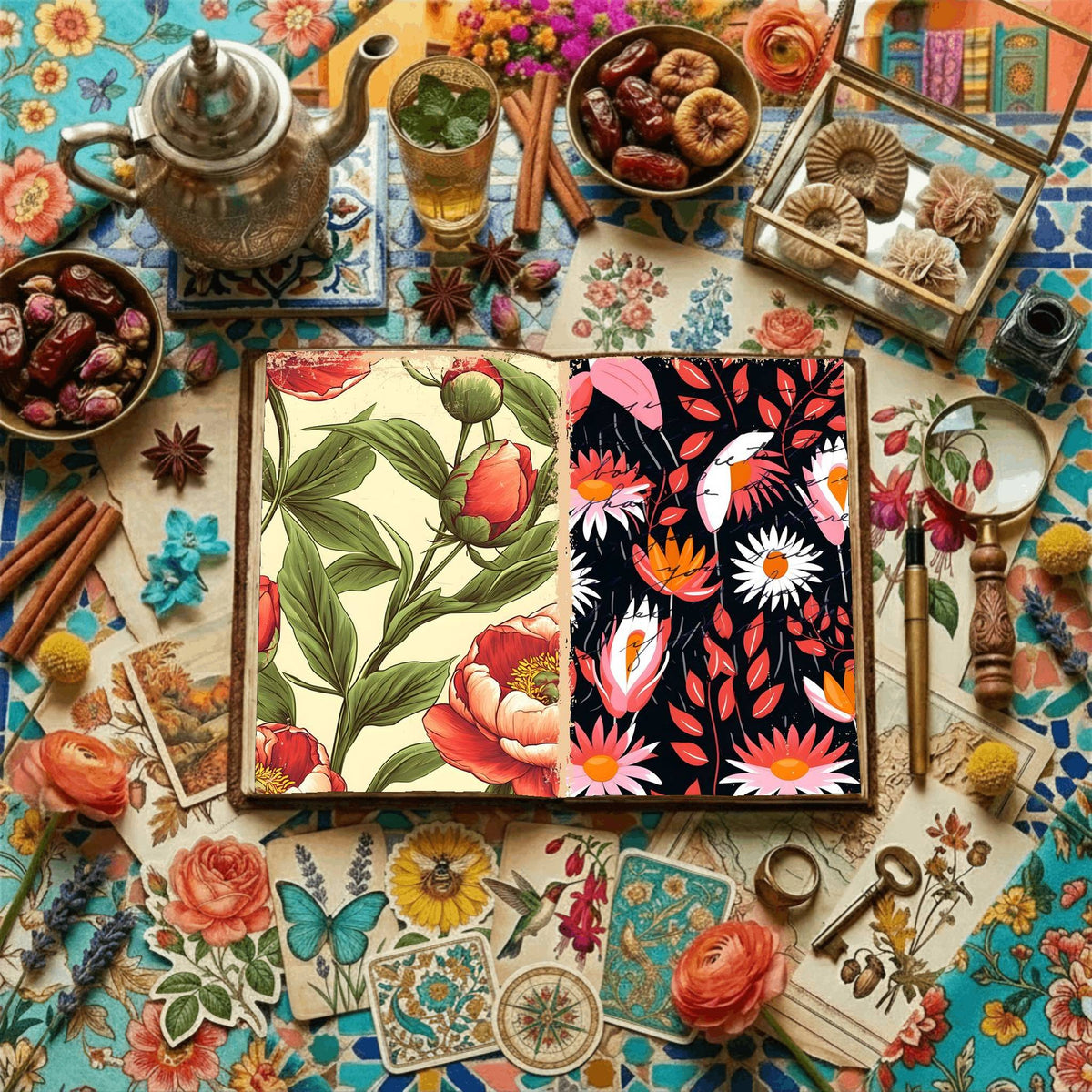 Floral Digital Papers