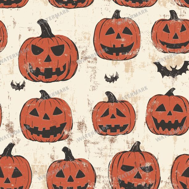 Halloween Seamless Pattern