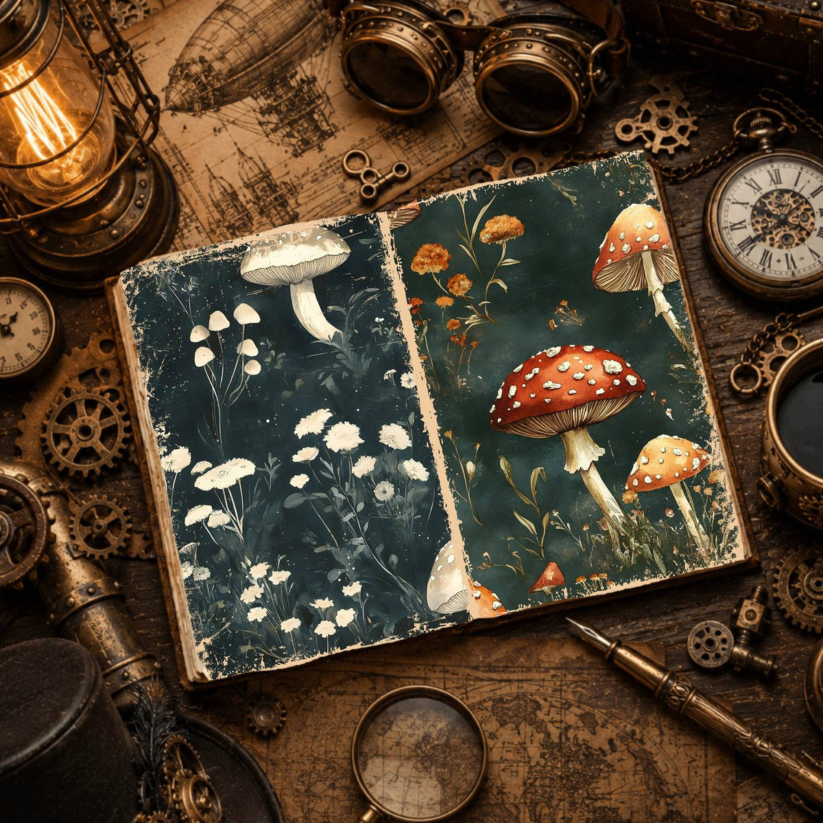 Mushroom Digital Papers