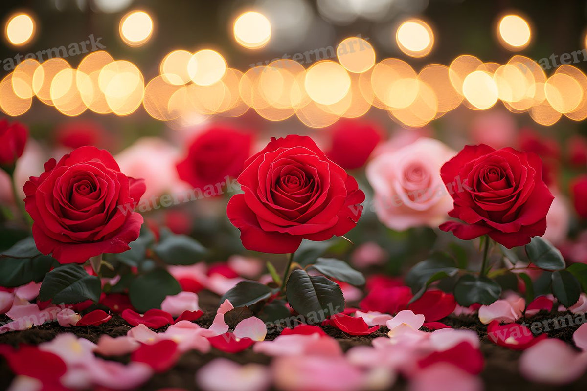 Valentine Rose Garden digital photo backdrop for photo editing, preview 24