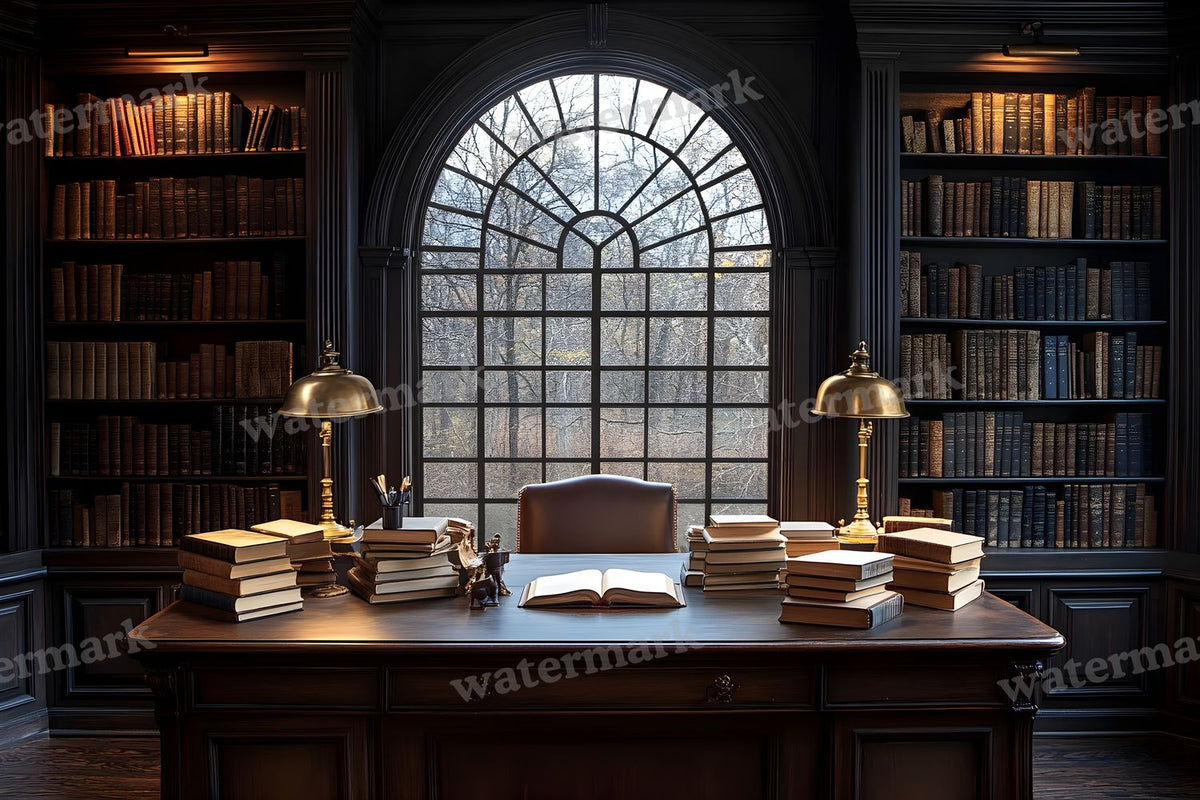 Vintage Library Study Backdrop Images