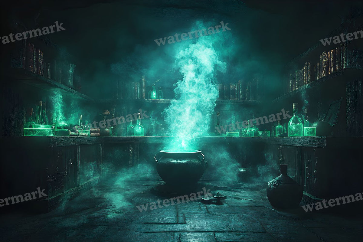 Witch Potion Room Backdrop Images