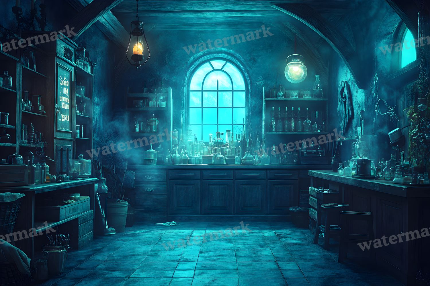 Witchs Apothecaryblue Backdrop Images