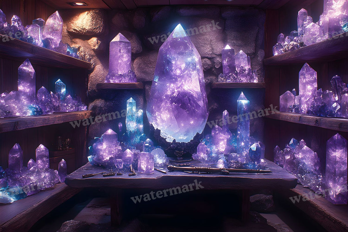 Witchs Crystal Den Backdrop Images