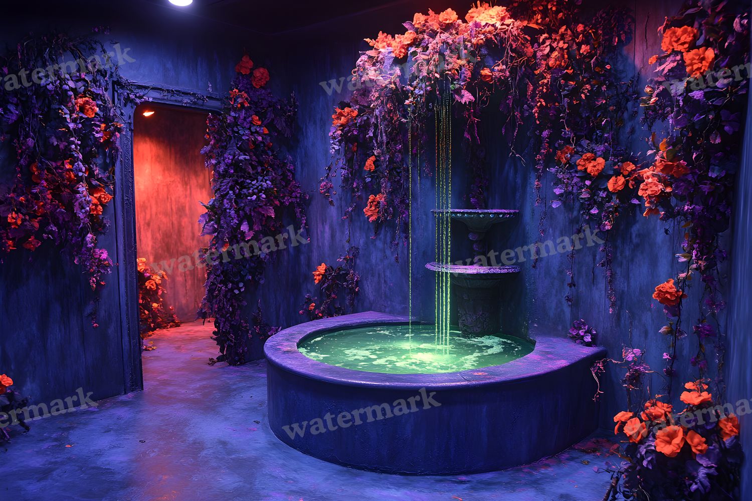 Witchs Eerie Garden Backdrop Images