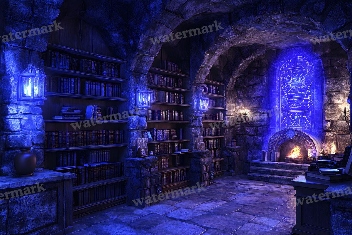 Wizards Library Backdrop Images