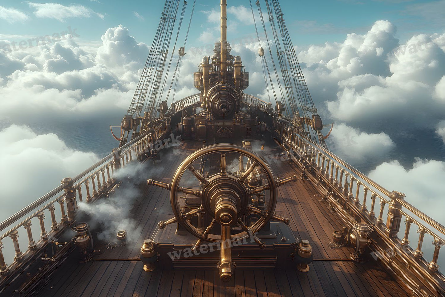 Airship Deck Backdrop Images