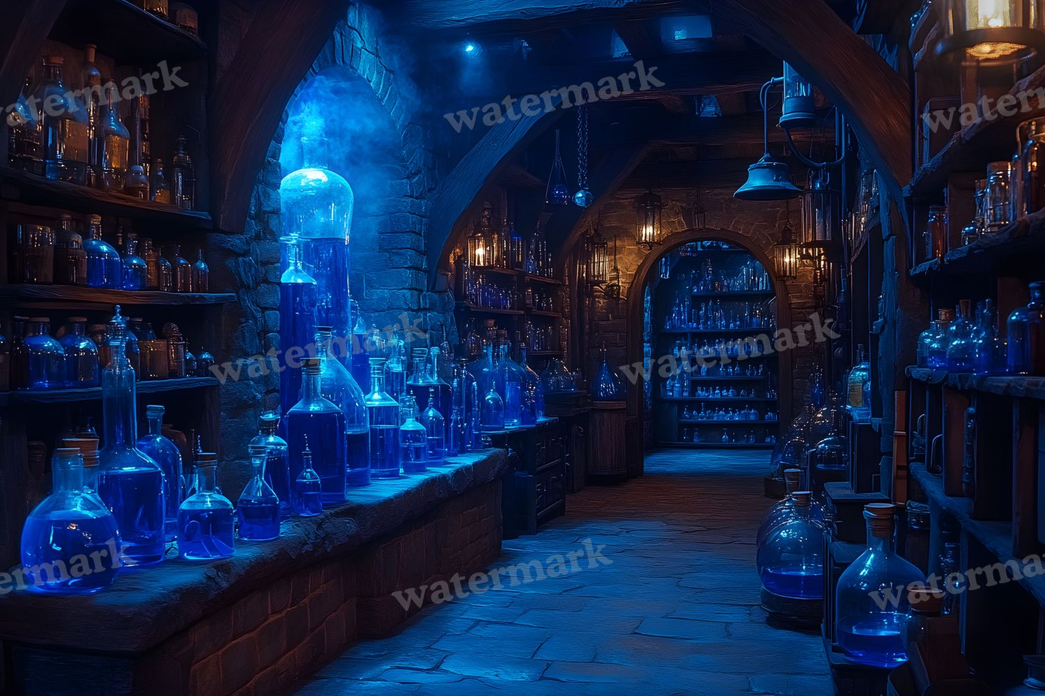 Alchemist Corner Study Backdrop Images