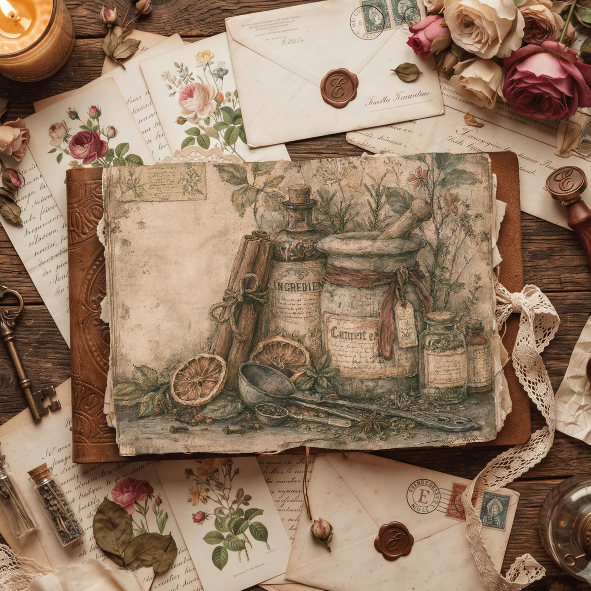 Ancient Spell Ingredients Journal Page