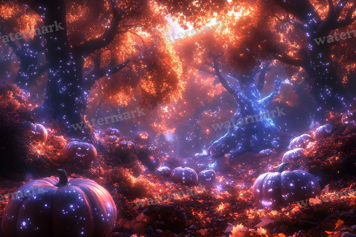 Pumpkin Grove Magic Backdrop Images