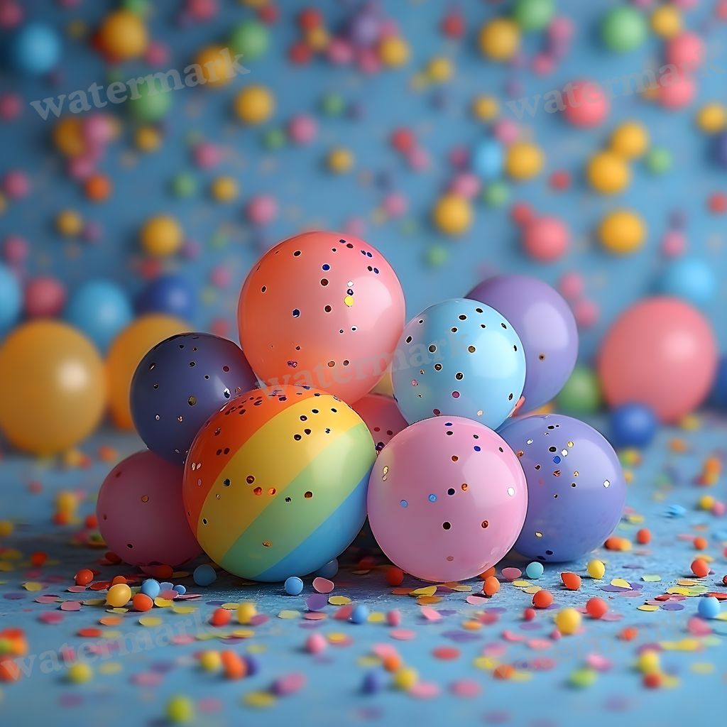 Rainbow Balloon Backdrop Images