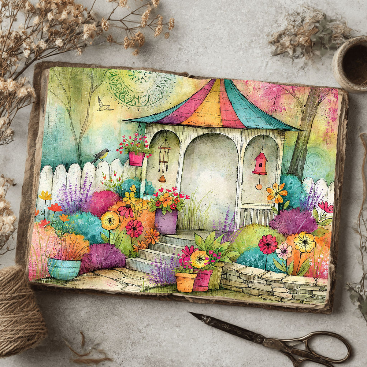 Romantic Garden Scene