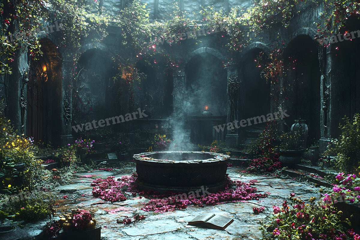 Wicked Witch Garden Backdrop Images