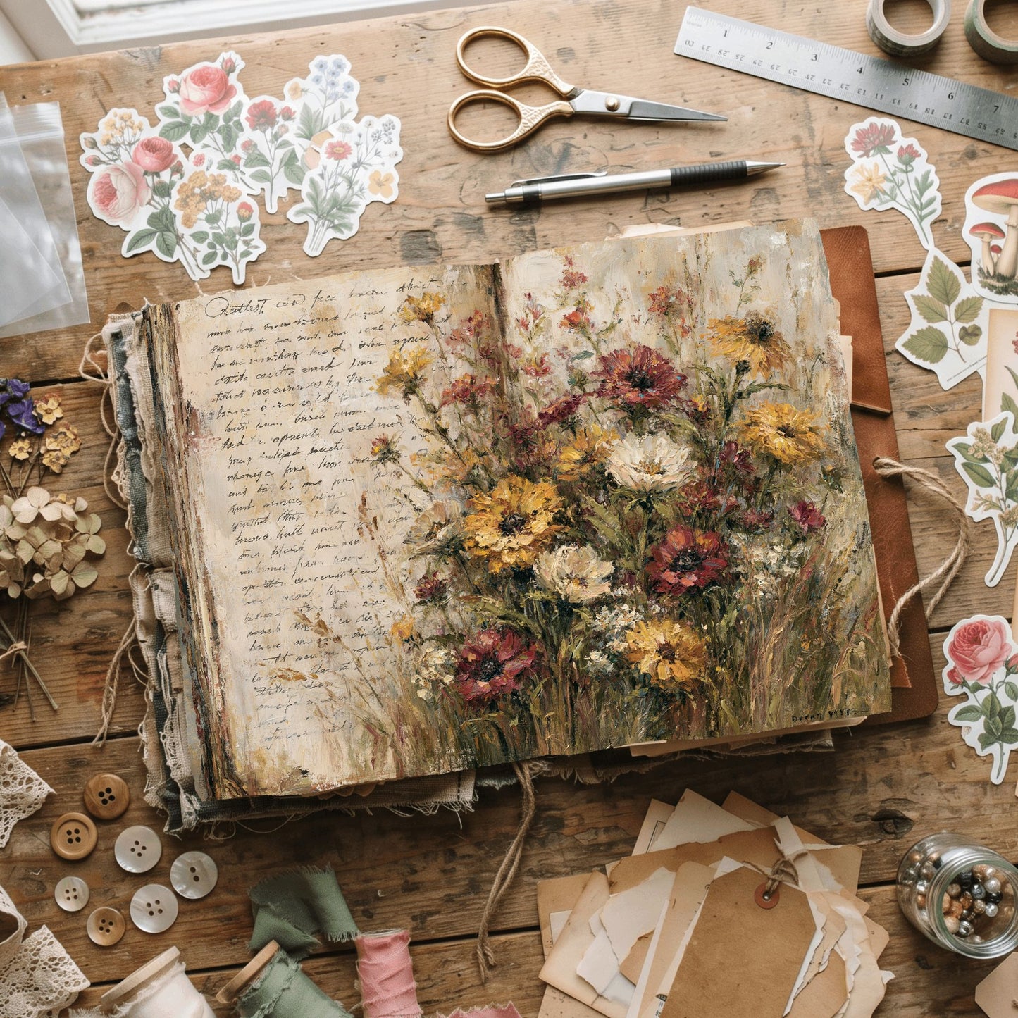 Wildflower Meadow Printable Paper