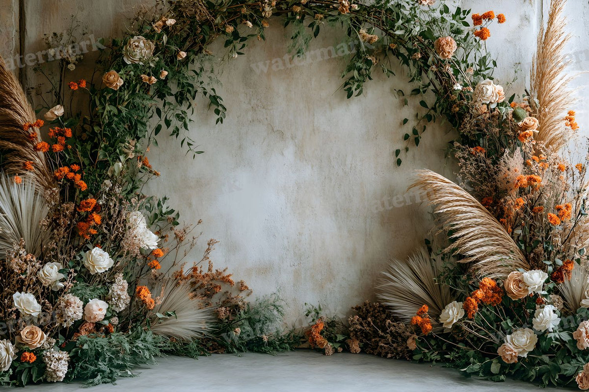 Boho Olive Arch Backdrop Images