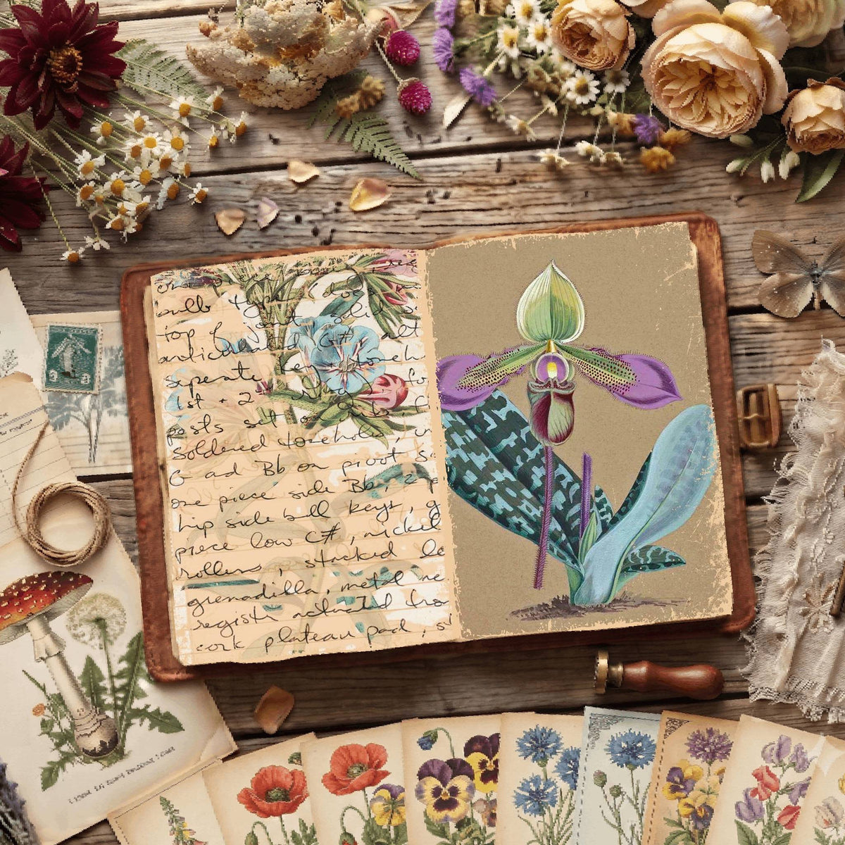 Botanical Illustrations Digital Papers