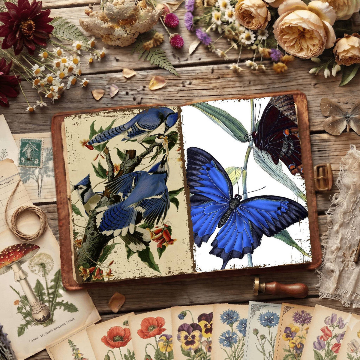 Botanical Illustrations Digital Papers