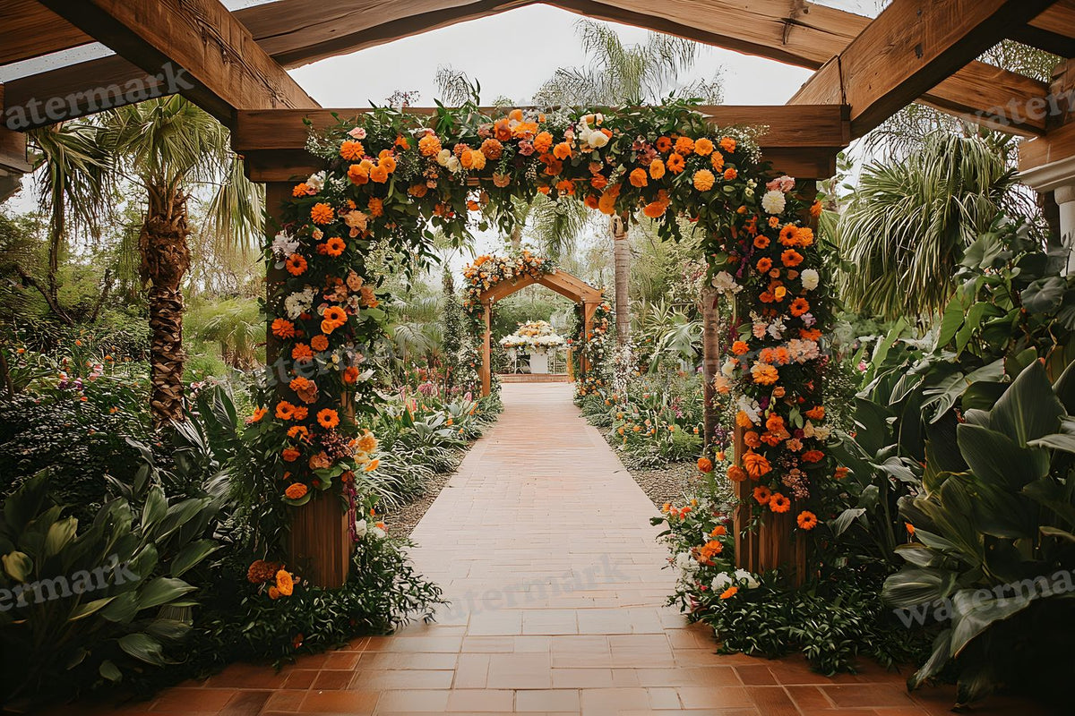 Botanical Wedding Backdrop Images