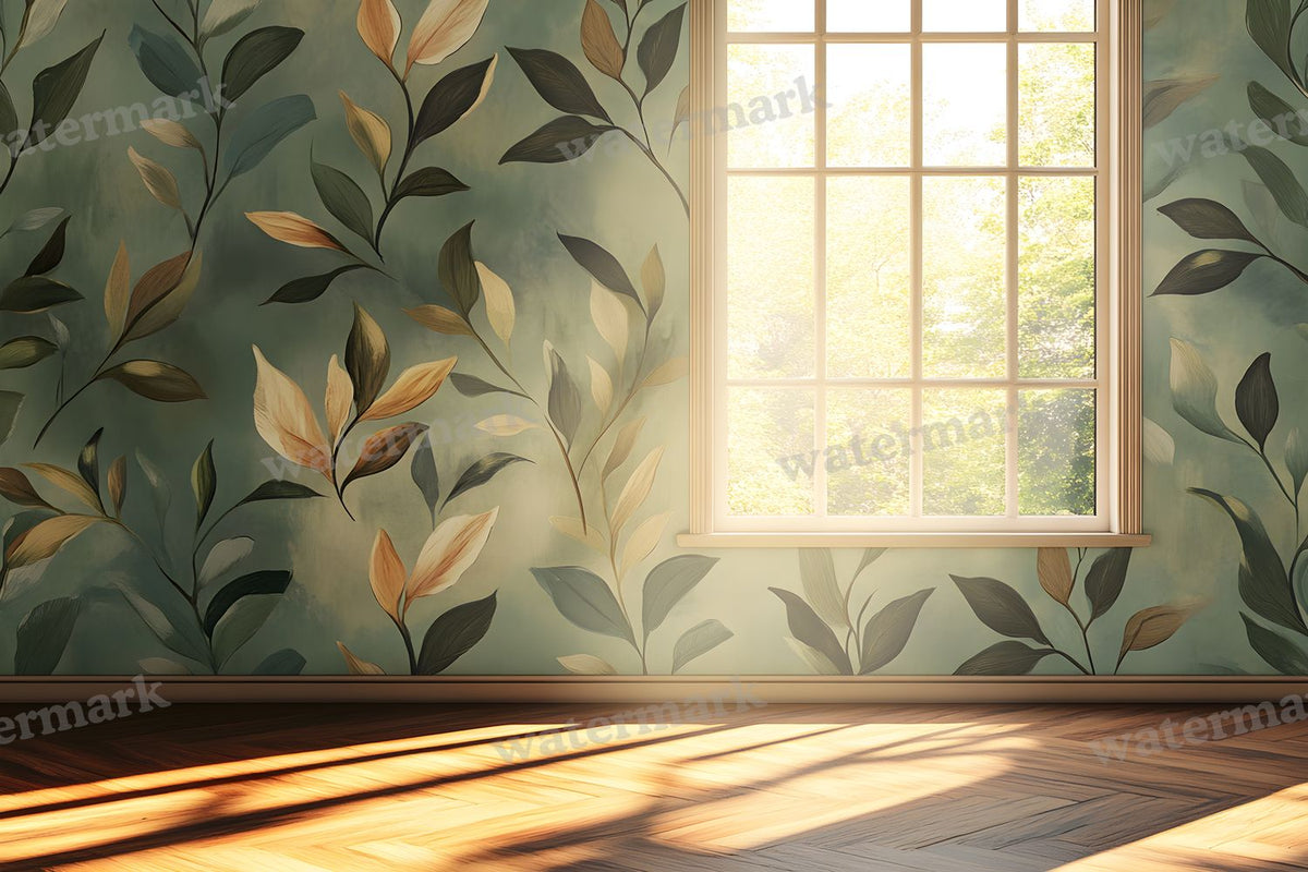 Botanical Window View Backdrop Images